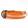LED Luminous Eco-Friendly Modern Dog Collar Nylon Glowing USB Rechargeable Flashing Light-Up Safety Collar for Night Walking