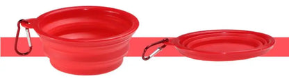 Eco Friendly Silicone Solid Modern Portable Waterproof Dog Collapsible Travel Bowls 11 Colors Available