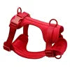 Luxury Eco-Friendly Classic Small Large Dogs Polyester Fiber Adjustable Solid Pet Harness D-Ring Perfect Matching Dog Leashes