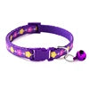 Cute Modern Floral Durable Dog Collar for Cats Dogs Colorful Polyester Nylon Ribbons Adjustable Safety Buckle Vibrant 6-Piece