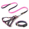 Premium Quality Durable Denim Dog Leash Harness Set Stylish Fur Collar Simple Design Small Medium Sizes for Cats Furry Friends