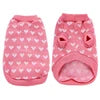 High Quality Acrylic Classic Dog Heart Sweater Soft Knit Pet Jumper Eco-Friendly Cute Solid Pattern XS XL Sizes Spring Autumn