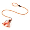 Eco-Friendly Reflective Braided Dog Harness Leash Set Fur Trim Adjustable Pet Vest Rope Handle for Small/Medium Dogs Durable