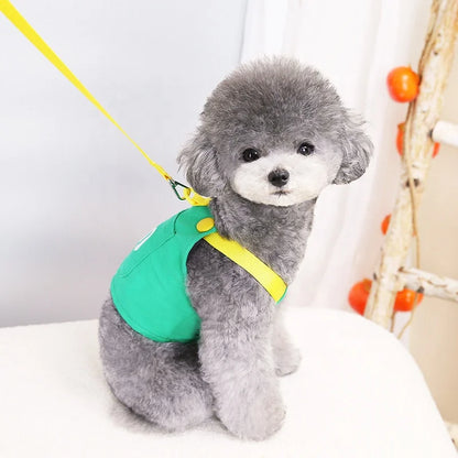 High Quality GorisPet Solid Hand Wash Dog Harness Cute Jeans Style Cotton Vest Leisure Summer Small Dogs All Seasons