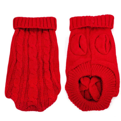 Classic Simple Merry Christmas Plaid Acrylic Eco-Friendly Knit Sweaters Large Dogs Winter Cute Dog Coat Set Sweet Gifts