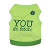You Go Fetch Cotton Sport Jersey for Small Dogs XS and XL Sizes Print Pattern Summer Spring Apparel Accessory