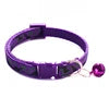 Camouflage Print Tactical Dog Cat Collar-Colorful Nylon Safety Buckle Bell Adjustable Training Ribbons 12 Colors Available All