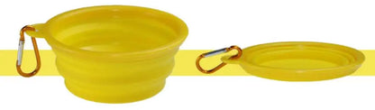 Eco Friendly Silicone Solid Modern Portable Waterproof Dog Collapsible Travel Bowls 11 Colors Available