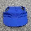 Solid Canvas Pet Sun Hat with Ear Holes-Adjustable Baseball Cap for Dogs & Cats Summer UV Protection Hair Accessories