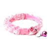 High Quality Luxury Elegant Polyester Dog & Cat Collar Cute Dots Airtag Ring Braided Quick Release Bell Small Animal Friendly