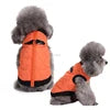 Warm Polyester Padded Leisure Mediterranean Design Dog Harness Vest Pet Winter Coat with Geometric Pattern