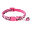Wholesale Fashion Soft Classic Dog Collar Colorful Nylon Pet Necklace Bell Adjustable Plastic Buckle Comfortable Small Dogs Cats