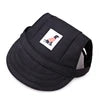 Pet Baseball Cap Adjustable Chin Strap Open Ear Design Dog Cat Sun Visor Hat Solid Pattern Breathable Eco-Friendly Mesh