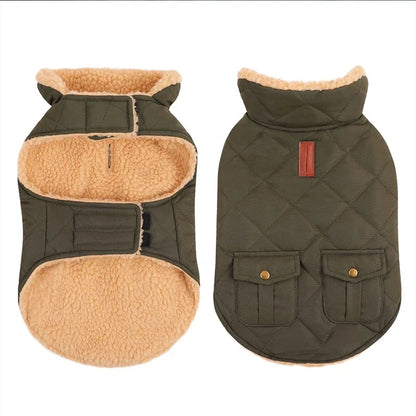 High Quality Popular Luxury Comfortable Dog Cat Waterproof Fleece Polyester Vest Coat Autumn Winter Warm Small/Medium/Large