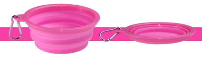 Eco Friendly Silicone Solid Modern Portable Waterproof Dog Collapsible Travel Bowls 11 Colors Available