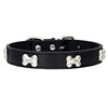 PU Leather Dog Collar Bone Studs Durable Adjustable Quick Release Buckle Collar for Dogs Fashionable Colorful Design 14