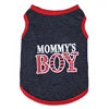 MOOMY'S BOY Custom Printing Pet Clothes Sport Style Cotton Dog Vest for Spring X Sizes Available Sublimation Summer Fall Apparel