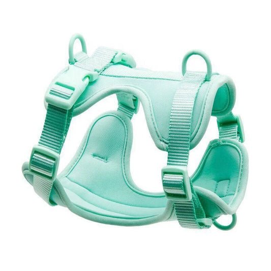 Luxury Eco-Friendly Classic Small Large Dogs Polyester Fiber Adjustable Solid Pet Harness D-Ring Perfect Matching Dog Leashes
