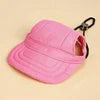 Adjustable Comfortable Eco-Friendly Breathable Solid Canvas Cats Pet Hat Summer Fashion Sport Style Baseball Ear Cap Flat