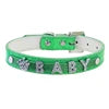 Custom Name GorisPet Luxury Dog Collar Rhinestone Letters DIY Personalized PU Pet Collar for Dogs Cats Sparkly Glitter