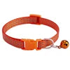 Adjustable Modern Airtag Pet Cat Collar Durable Nylon Belt Reflective Stripe Small Bell Solid Pattern Economically Priced for