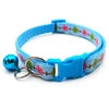 GorisPet Cute Christmas Print Adjustable Nylon Pet Collar with Colorful Plastic Buckle and Small Bells for Dogs & Cats