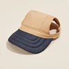 Canvas Pet Baseball Cap Ear Holes Adjustable Sun Visor Hat for Dogs Cats Solid Ins Breathable Summer Outdoor Accessory Multiple
