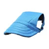 Pet Baseball Cap Adjustable Chin Strap Open Ear Design Dog Cat Sun Visor Hat Solid Pattern Breathable Eco-Friendly Mesh
