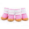 Luxury High Quality Classic Summer Sport Dog Boots Waterproof Polyester & Rubber Animal Shoes with Fashionable Mesh Design