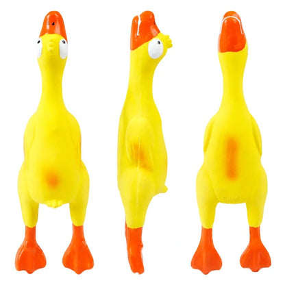 Super Cute Screaming Chicken and Yellow Duck Squeaky Chew Toys for Pets Durable and Safe Latex Factory Price