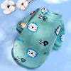 Super Cute Polyester Pet Apparel Fleece Lined Sweatshirt Dino Strawberry Bear Patterns Warm Dog Cat Clothing for Winter Spring