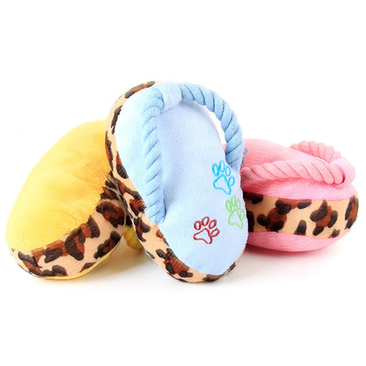 Cute Squeaky Eco-Friendly Dog Plush Chew Toy Durable Cotton Rope with Squeak Feature for Pets