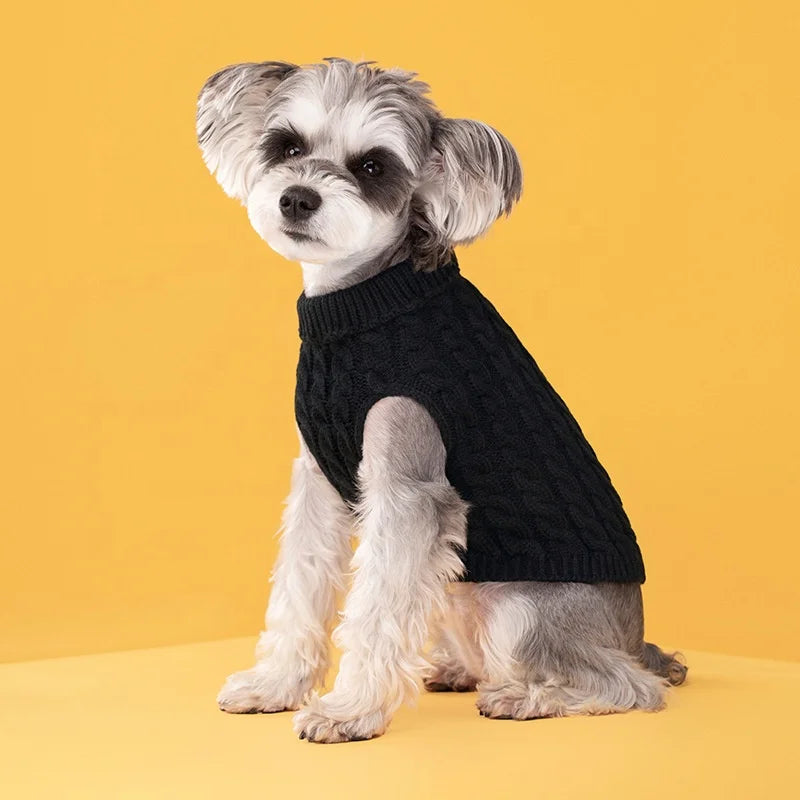 High Quality Handmade Luxury GorisPet Eco-Friendly Pet Dog Outing Sweater Solid Color Classic Shirt Style Fall Winter Use Coated