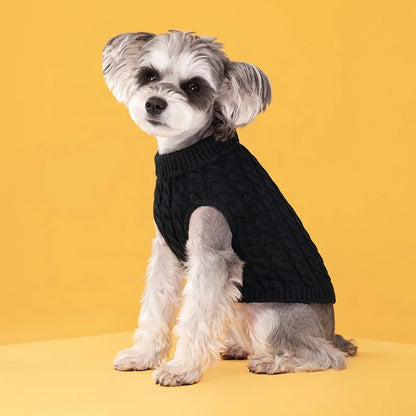 High Quality Handmade Luxury GorisPet Eco-Friendly Pet Dog Outing Sweater Solid Color Classic Shirt Style Fall Winter Use Coated