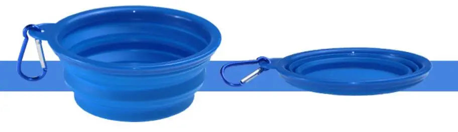 Eco Friendly Silicone Solid Modern Portable Waterproof Dog Collapsible Travel Bowls 11 Colors Available