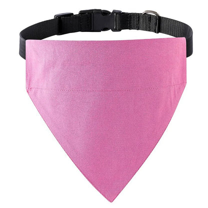 100% Cotton High Quality Dog Bandanas Collar Pure Solid Color Customizable Logo Low MOQ Sweet All Summer Winter Spring Fall