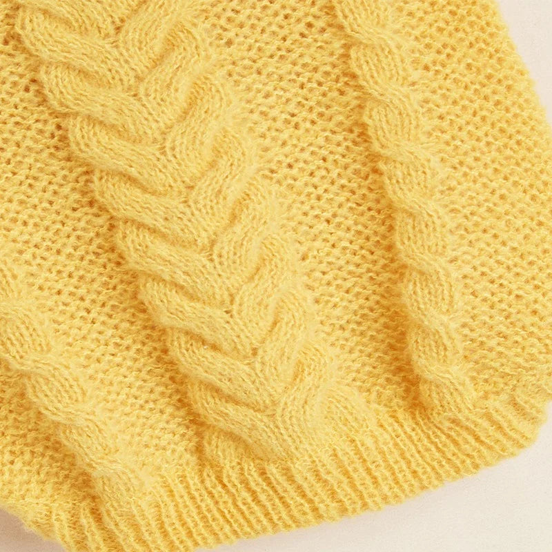 High Quality Autumn Winter Eco-Friendly 100% Cotton Pet Cats Dogs Sweater Fashionable Plaid Twist Knitted Warm Clothing