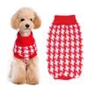 Fashionable Classic Elastic Durable Free Knitting Dog Sweater Houndstooth Acrylic XXL Winter Autumn XS XL Sizes Hand Pet Clothes