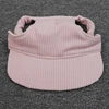Solid Canvas Pet Sun Hat with Ear Holes-Adjustable Baseball Cap for Dogs & Cats Summer UV Protection Hair Accessories