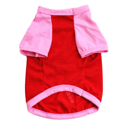 Cute Polyester Dog Summer Vest with Print Small Pet Clothes Featuring Lettering "YOU RESCUED MY HEART" for Spring Season