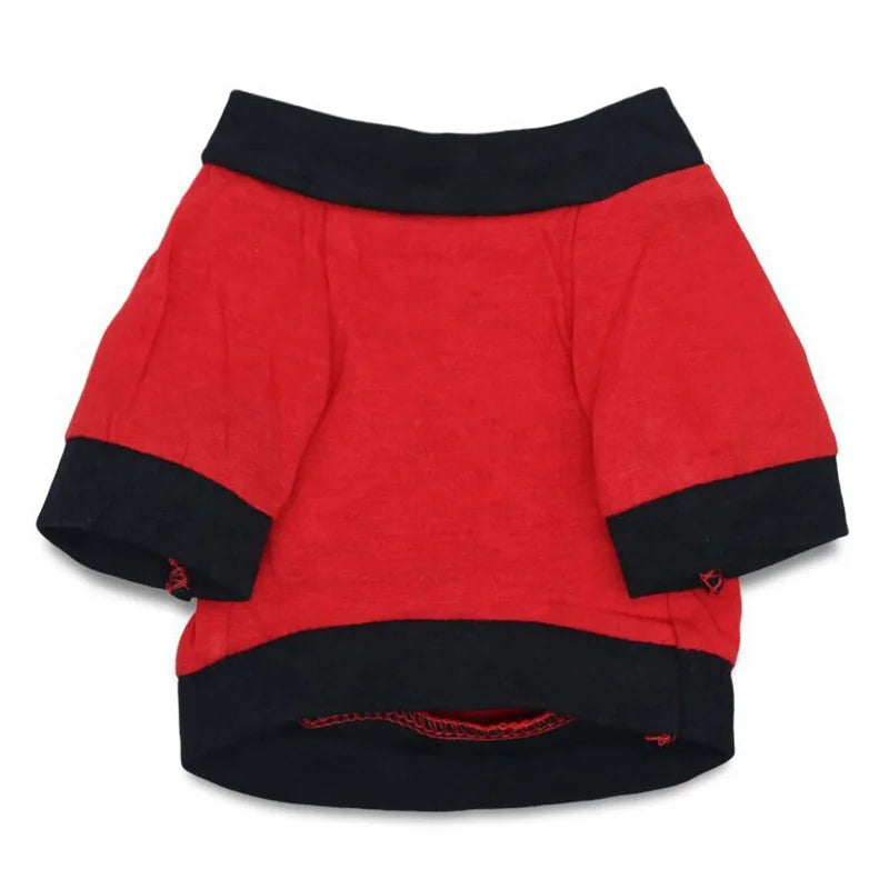 Wholesale Cheap Price Modern Eco-Friendly Cotton Dog Shirts Red/Black Funny Words I BARK UGLY PEOPLE XS-5XL Sizes Spring Summer