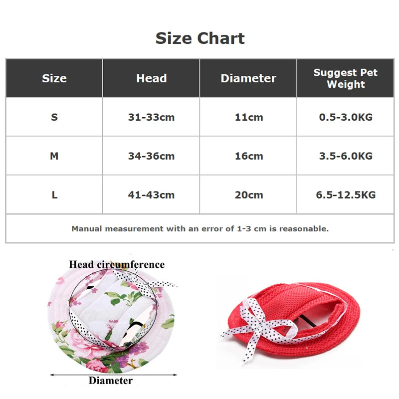 Breathable Mesh Eco-Friendly GorisPet Pet Bucket Hat with Chin Strap Adjustable Sun Protection for Small Medium Dogs Cats
