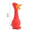 Squeaky Latex Cartoon Chicken Dog Chew Toy-Durable Interactive Sound for Small/Medium/Large Dogs Multi Colors