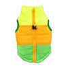 Warm Polyester Padded Leisure Mediterranean Design Dog Harness Vest Pet Winter Coat with Geometric Pattern