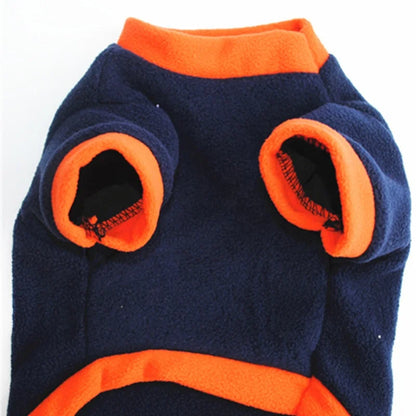Modern Sport Style Halloween Pumpkin Pet Sweatershirt for Small Dogs XS Size Soft Warm Fleece Apparel for Winter Autumn Seasons