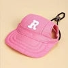 Adjustable Comfortable Eco-Friendly Breathable Solid Canvas Cats Pet Hat Summer Fashion Sport Style Baseball Ear Cap Flat