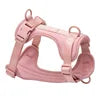 Luxury Eco-Friendly Classic Small Large Dogs Polyester Fiber Adjustable Solid Pet Harness D-Ring Perfect Matching Dog Leashes