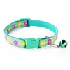 Cute Modern Floral Durable Dog Collar for Cats Dogs Colorful Polyester Nylon Ribbons Adjustable Safety Buckle Vibrant 6-Piece