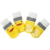 Cute Cartoon Duck Paw Anti-Slip Rubber Dog Socks Fashion Style Waterproof Pet Sock Shoes with Grip Knitted Animal Pattern
