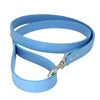 Durable Luxury Dog Walking Lead Simple Solid Candy Colors 16 PU Slip Pet Leash Flat Strap Metal Snap Hook